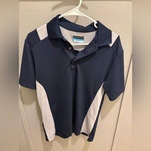 PGA Tour Navy and White Polo Shirt